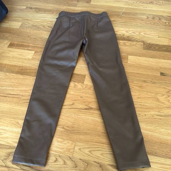 Mini muse brown vegan leather pants - Picture 3 of 3